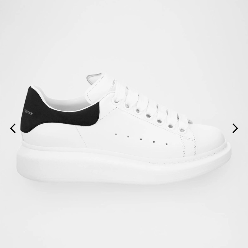 Alexander McQueen White and Black Sneakers